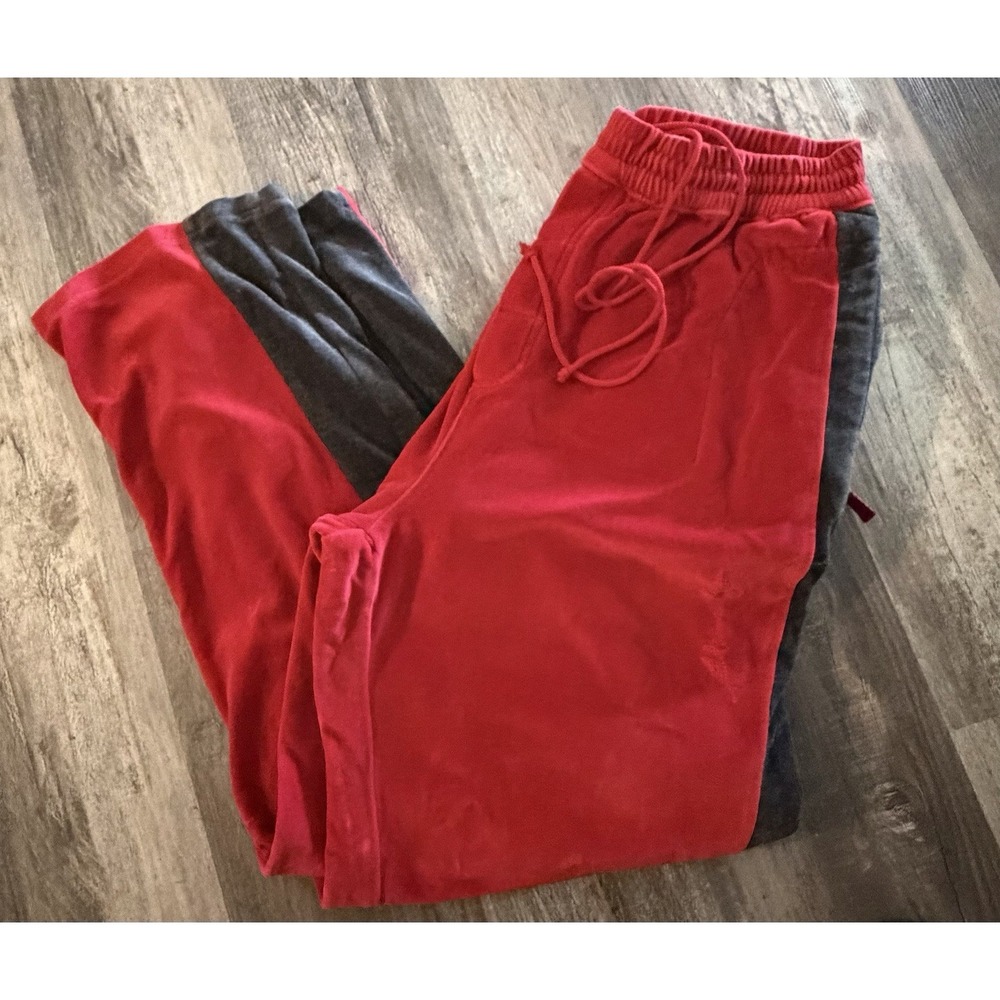 Fubu Platinum Plus Suede Track Pants Fat Albert Red Xxl